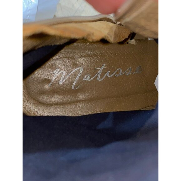 Matisse Flash Natural Suede Leather Pointed Mid-Calf Boots Western Size 7 - Picture 5 of 10
